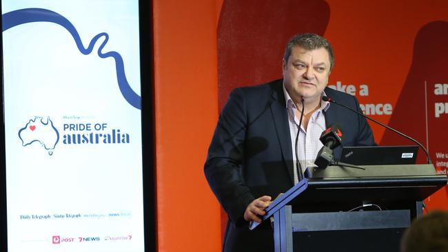 Sunday Telegraph editor Mick Carroll at the Pride of Australia awards Picture: Richard Dobson