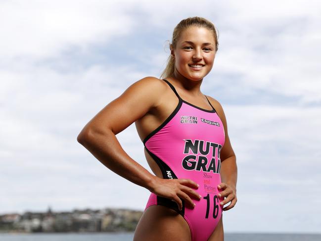 Lily Finati North Bondi IronWoman and Nutri-Grain Series debutant at the launch of the Nutri-Grain IronMan and IronWoman Series held at Bondi Icebergs. Picture: Jonathan Ng