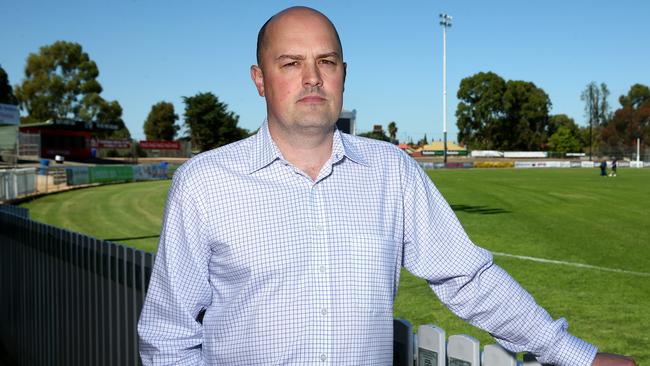 Port Adelaide football manager Chris Davies at Alberton Oval. Picture: Sarah Reed