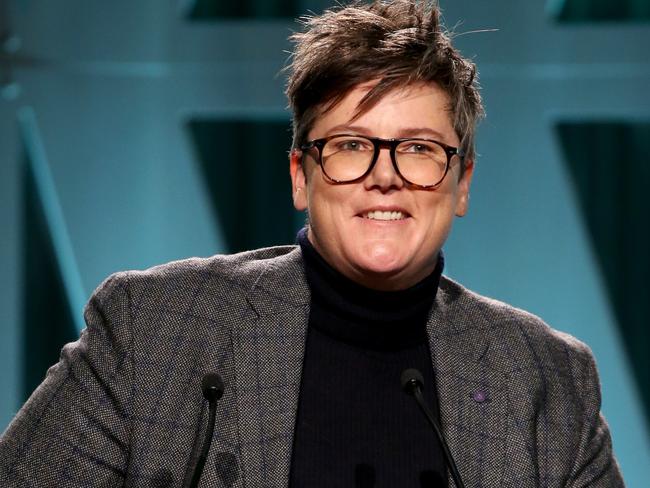 Hannah Gadsby onstage during The Hollywood Reporter's Power 100 Women In Entertainment. She has announced a follow-up comedy show. Picture: Getty/THR