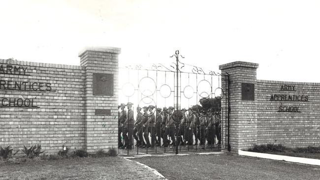 The entrance to the Army Apprentices School, Balcombe, where a man says he was raped with a broomstick.