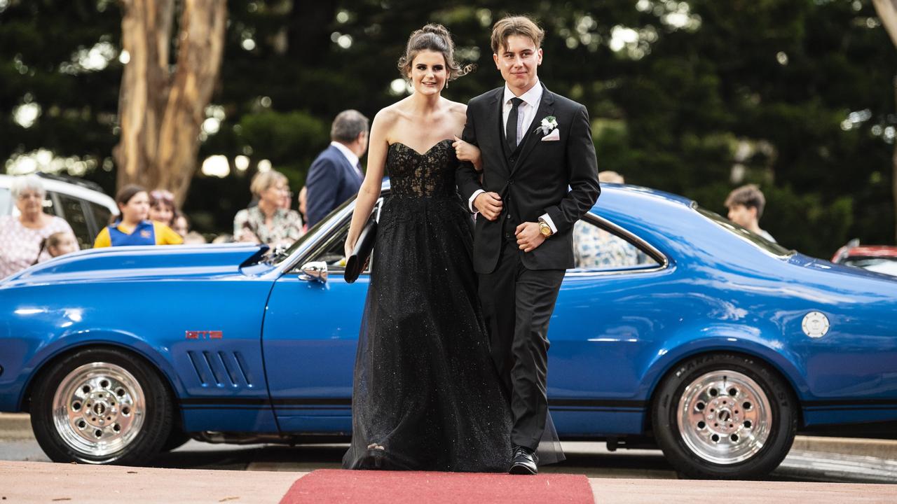 Shaun Furminger and partner Alex Geissler at St Mary's College formal at Picnic Point, Friday, March 24, 2023. Picture: Kevin Farmer