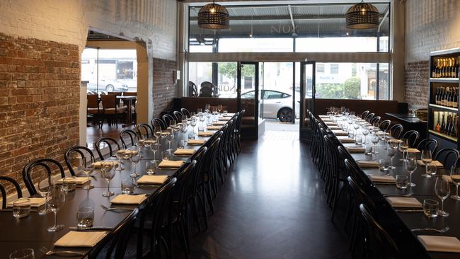 QWEEKEND RESTAURANT – NOTA, Paddington. The new wine room set for a private function. Picture: David Kelly