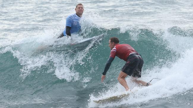 Mick Fanning at the Surf of Origin at Burleigh Beach. Picture: Annette Dew