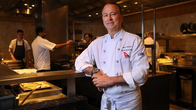 Neil Perry at his Rockpool Bar and Grill in Sydney in March. Picture: Jane Dempster