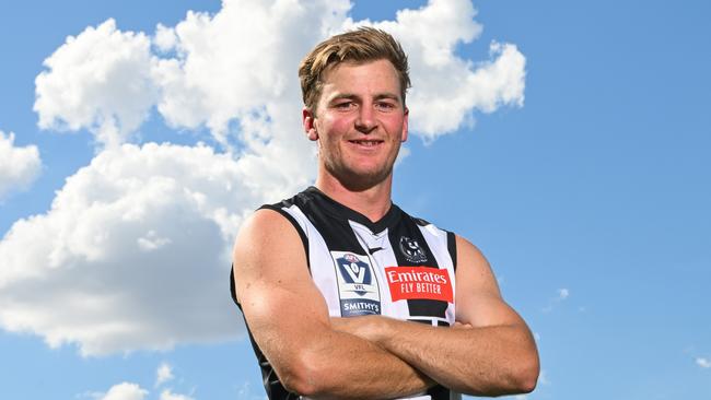 Campbell Hustwaite is back home. (Photo by Morgan Hancock/AFL Photos via Getty Images)