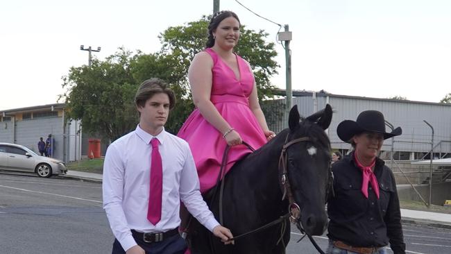 arriving at the 2023 Murgon State High School formal.