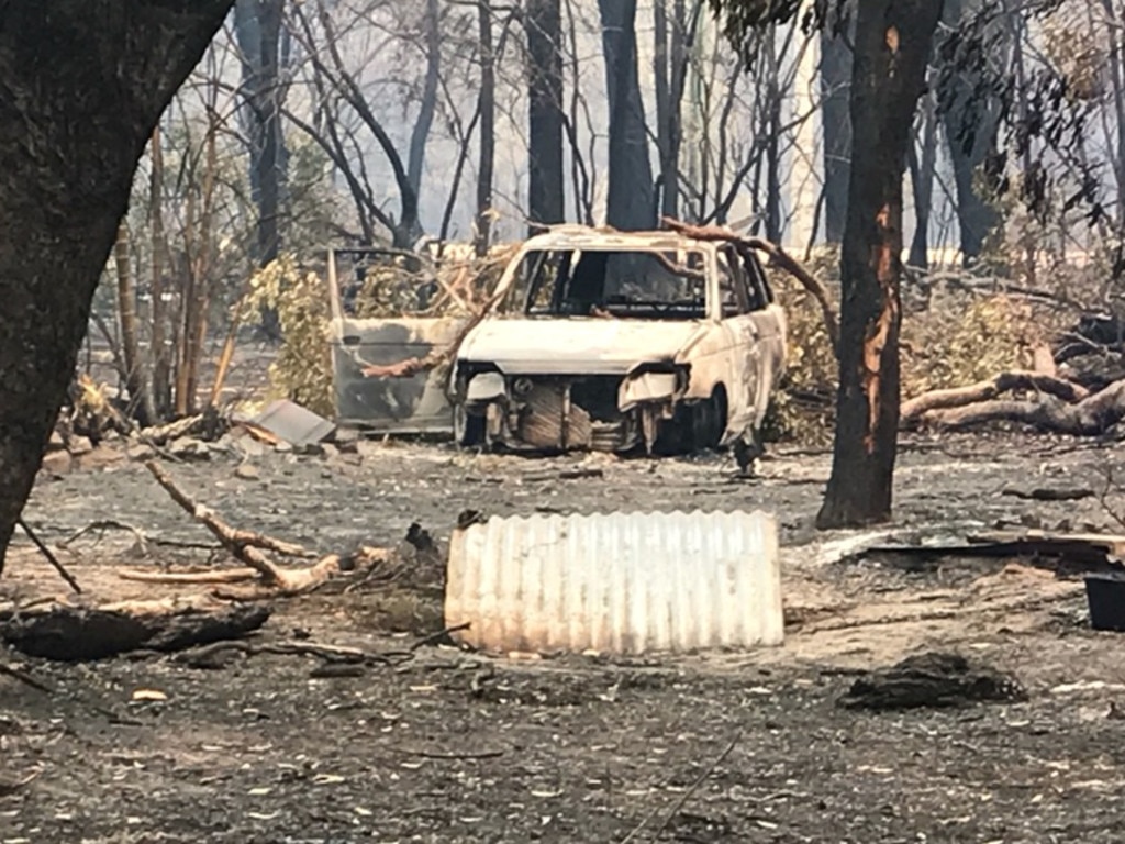 Devastation from bushfire at Deepwater.