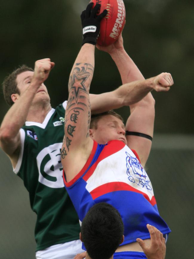 Saul Caddy in action for North Heidelberg.