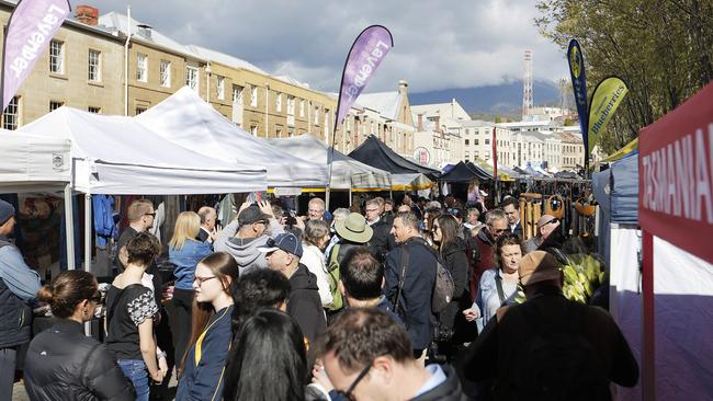 Shoppers at Salamanca Market earlier this year. Picture: MATHEW FARRELL