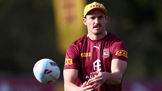 Corey Oates is on track to be a one-club player, with Broncos tabling an offer to the off-contract winger. Picture: Getty Images.