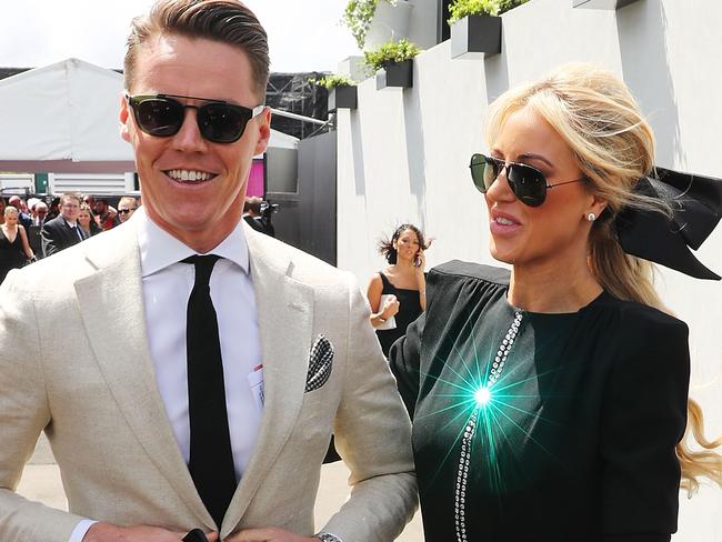 Oliver Curtis with Roxy Jacenko. Picture: Scott Barbour/Getty Images