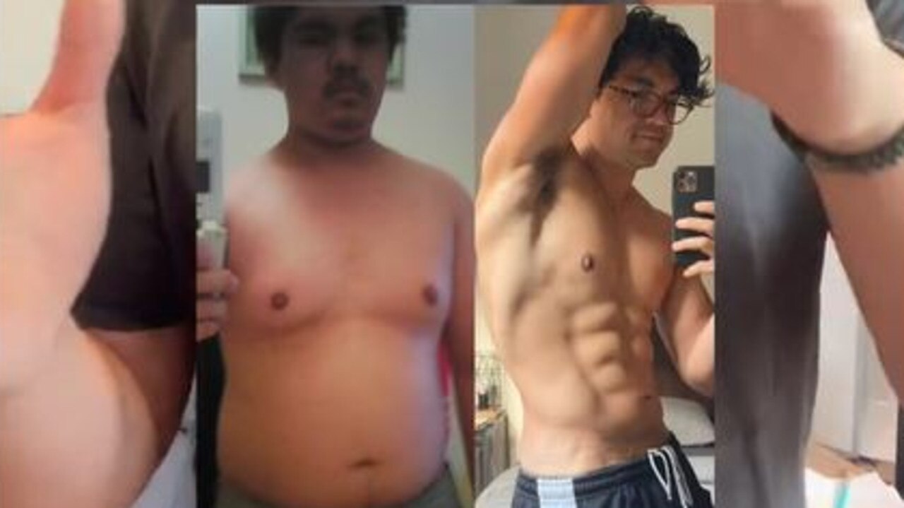 He lost weight and hired a therapist to help him throughout the past four years. Picture: TikTok/jameeljrehman