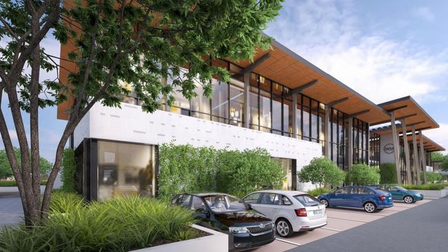 Artist’s impression of Wecker Road Markets redevelopment at Mansfield. Picture: Development.i/ Cottee Parker Architects