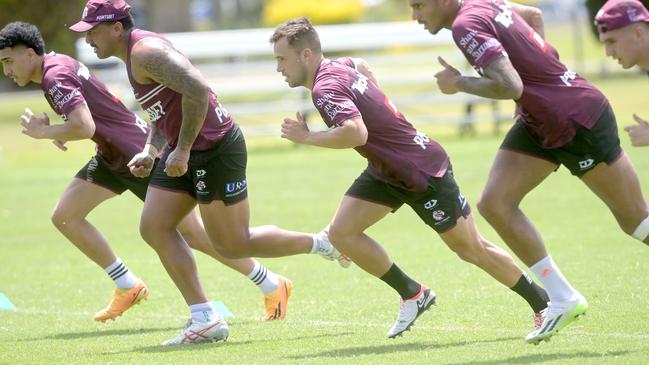 Luke Brooks headlines a strong Sea Eagles squad for their first trial game against the Rabbitohs on Sunday. Picture: Jeremy Piper