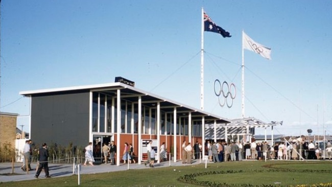 Olympic Park in 1956 when it was used as a training ground for Olympic athletes.