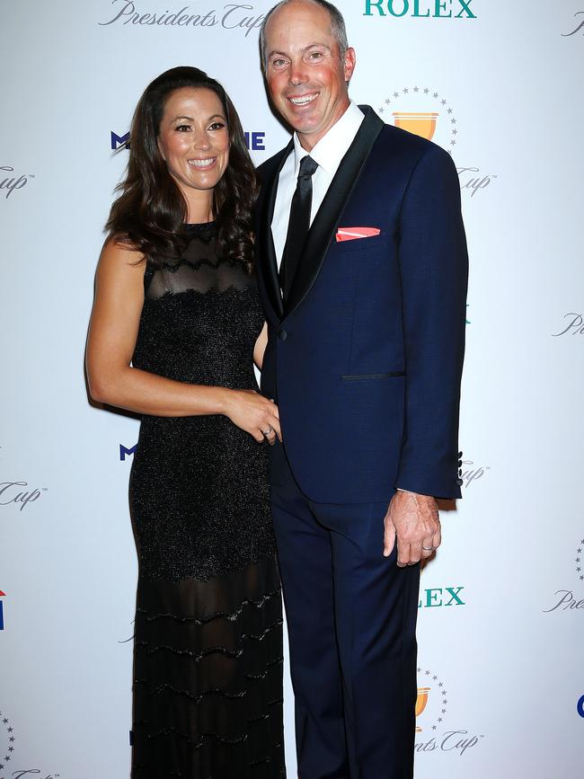 Matt Kuchar and wife Sybi. Picture: Mark Stewart.