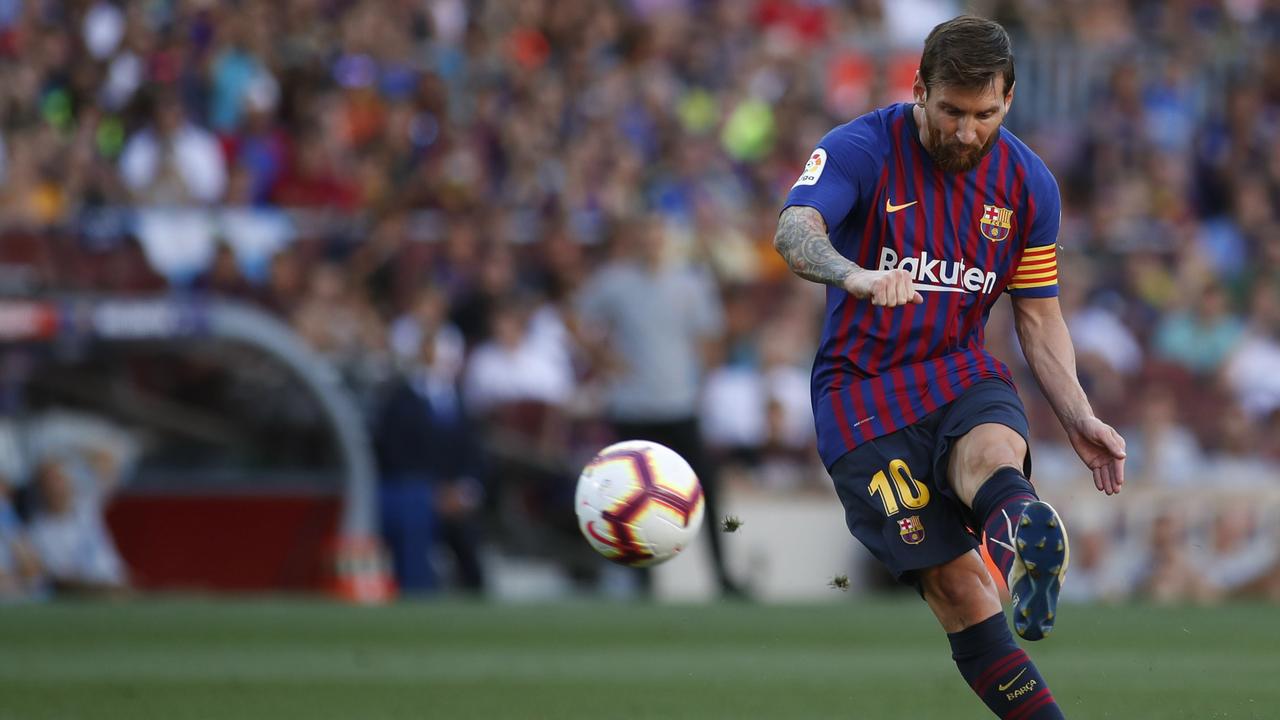 Leo Messi is Barcelona's dead-ball master.