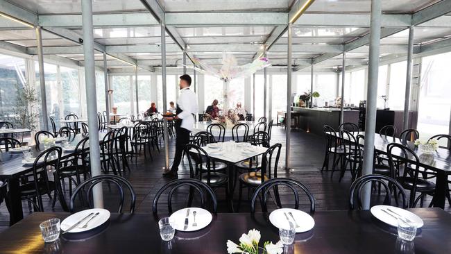 The cube dining room in the grounds of the Hellenic Museum. Pictures: Rebecca Michael.