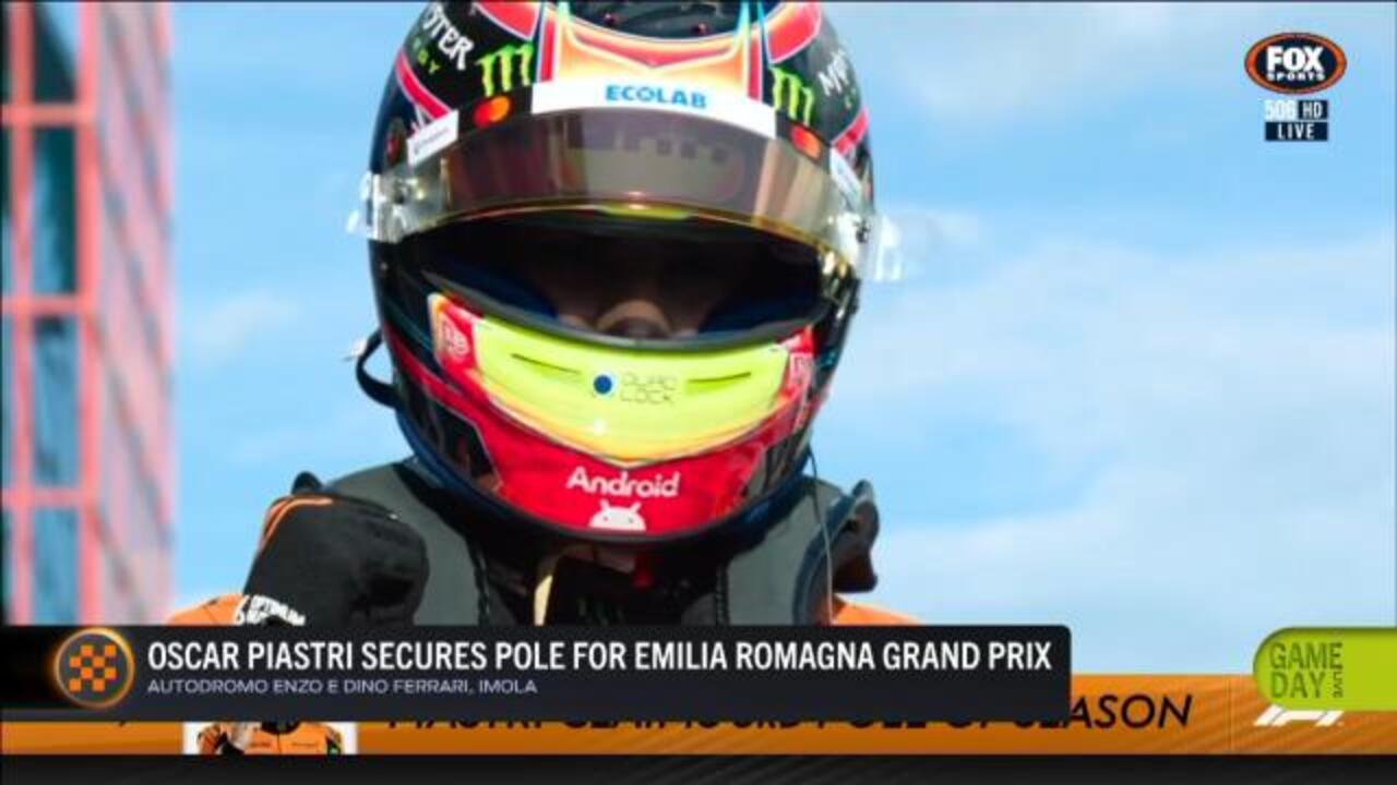Piastri secures pole for Emilia Romagna