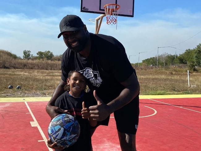 Nate Jawai is involved in community and outreach work with the Salties. Picture: Darwin Salties.