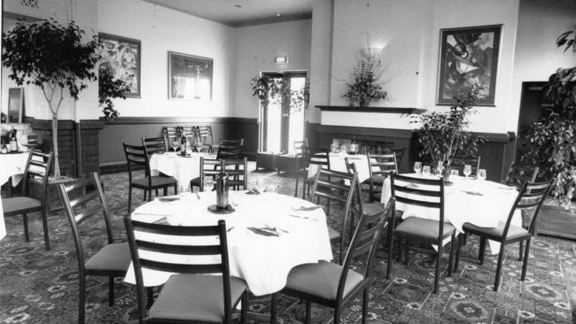 The dining room of the General Havelock Hotel after an upgrade in 1991.