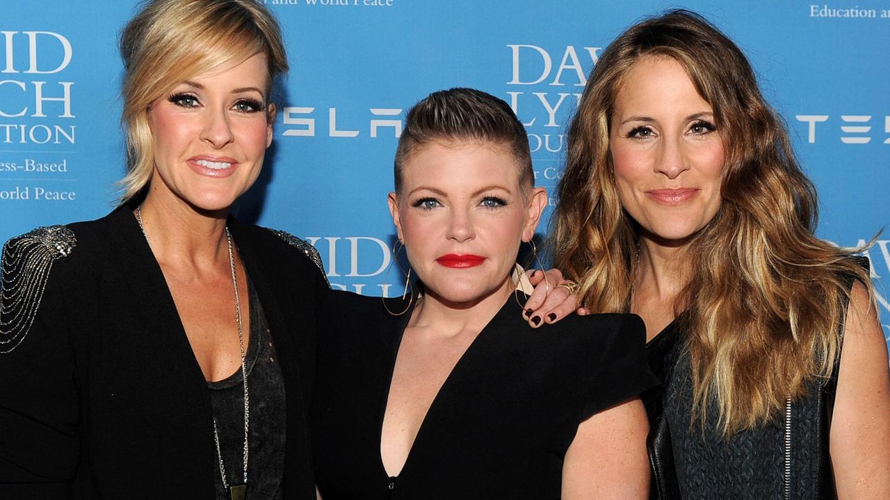 The country trio Dixie Chicks are now simply The Chicks, dropping a nickname for the Confederate-era South from their band name. Picture: AFP