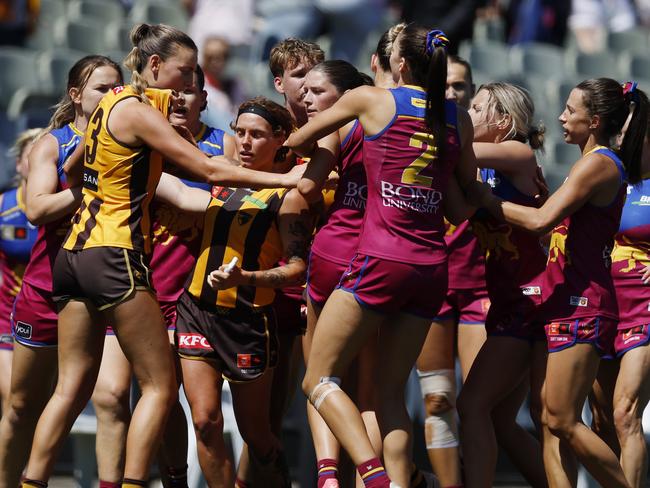 Rather than open the season, the Brisbane vs. Hawthorn grudge match will be played on a Sunday at Brighton Homes Arena at the end of round 1. Picture: Michael Klein