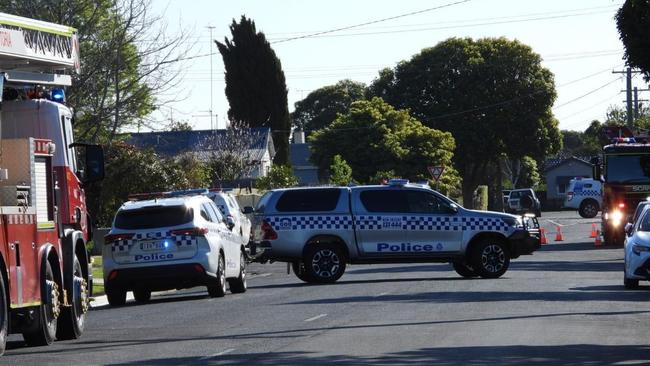 Police and the FRV were called to a house fire on Henry St in Traralgon about 2.30pm on Sunday. Picture: LVI&amp;CA