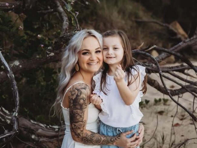 Tash Kruse and her daughter Saydee, 7.