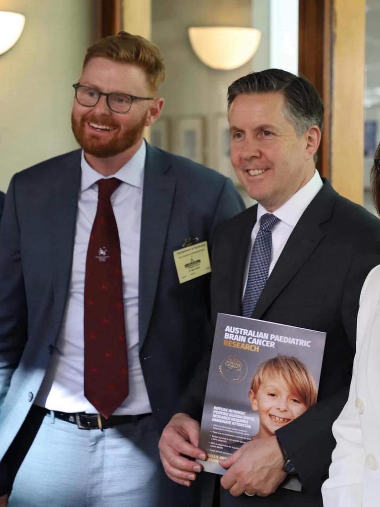Prof Matt Dun appealing for funds to Health Minister Mark Butler.