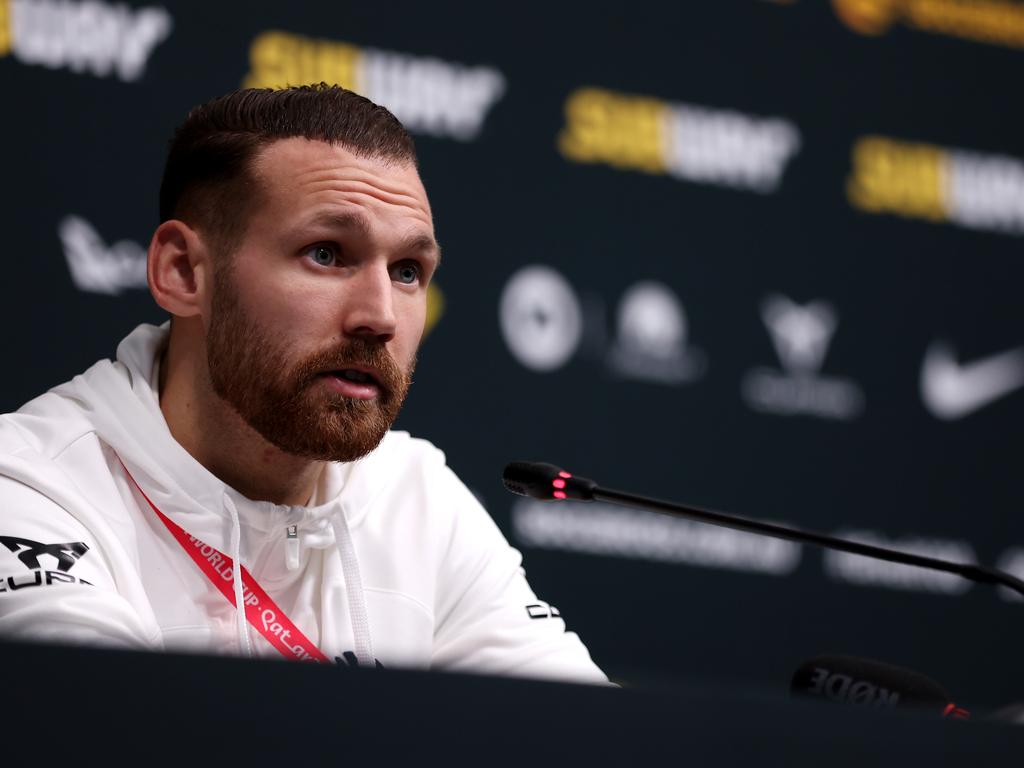 Martin Boyle will miss the Socceroos’ World Cup qualifier against Bangladesh. Picture: Christopher Lee/Getty Images