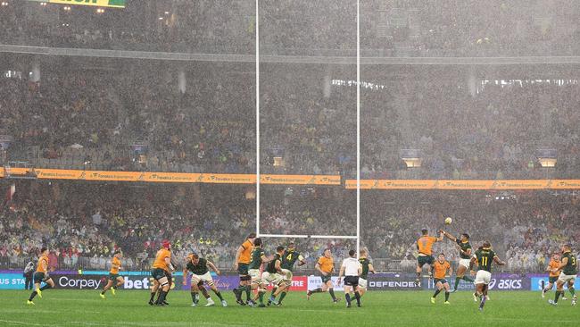 The Springboks got the better of the Wallabies in Perth. Picture: Paul Kane/Getty Images