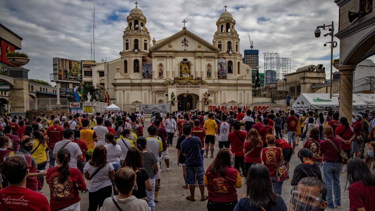 Thousands gather in the Philippines to pay homage to the Black Nazarene