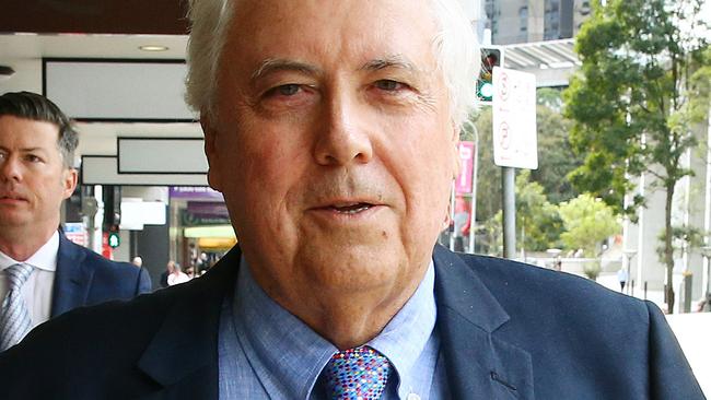 Clive Palmer in Brisbane. Picture: Liam Kidston