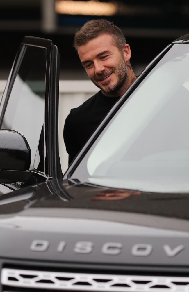 David took the driver’s seat of the waiting Land Rover. Picture: David Swift