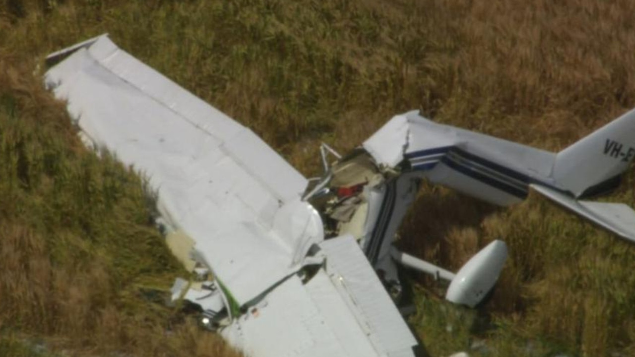 Emergency services at Bacchus Marsh plane crash