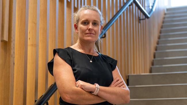 Detective Senior Constable Nicole Barnes from the Child protection and Investigation Unit. Picture: Emily Barker.