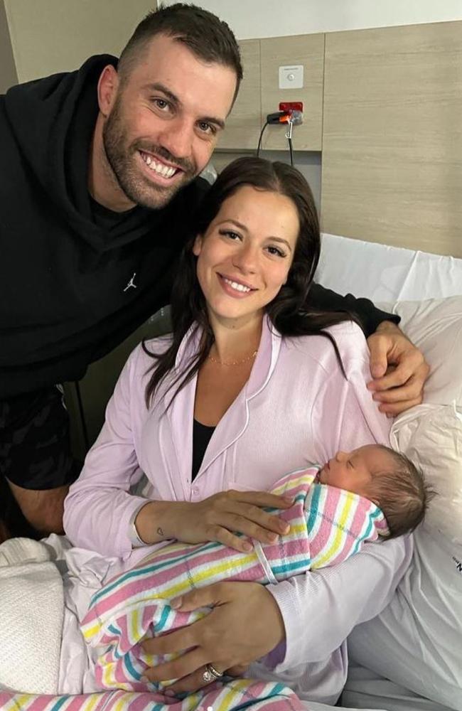 James Tedesco and wife Maria celebrate the birth of baby girl Rosie Mae Tedesco.