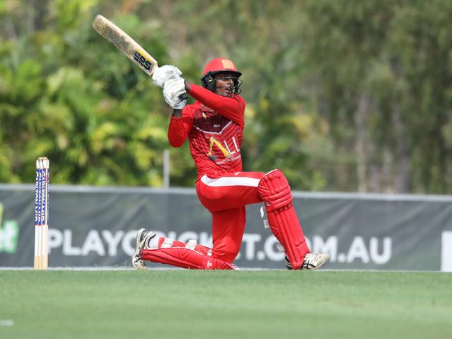 Waratah's Ashley Chandrasinghe has been in strong form in his past couple of matches, Picture: Roz Lavercombe