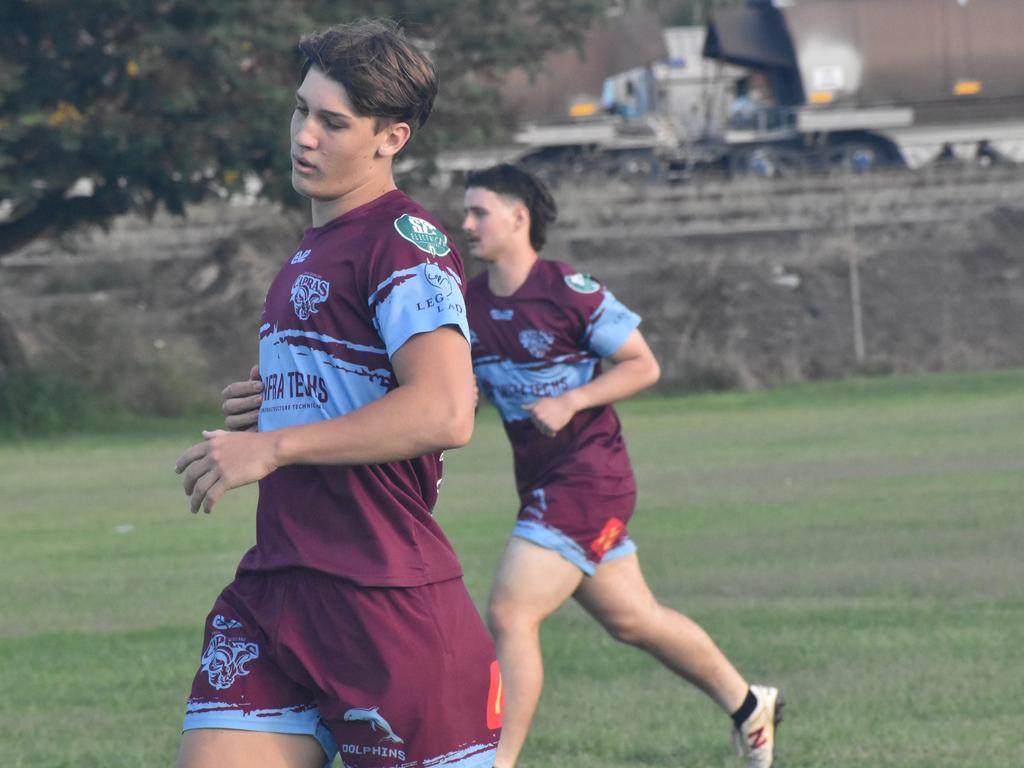 CQ Capras under-19 squad at a pre-season training session at Kettle Park, Rockhampton, on December 18, 2024.