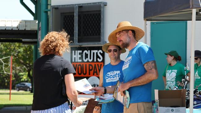 Territorians cast their vote at the Nightcliff polling booth on May 3, 2025. Picture: Pema Tamang Pakhrin