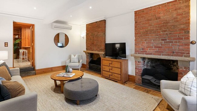 Polished timber floorboards and high ceilings.