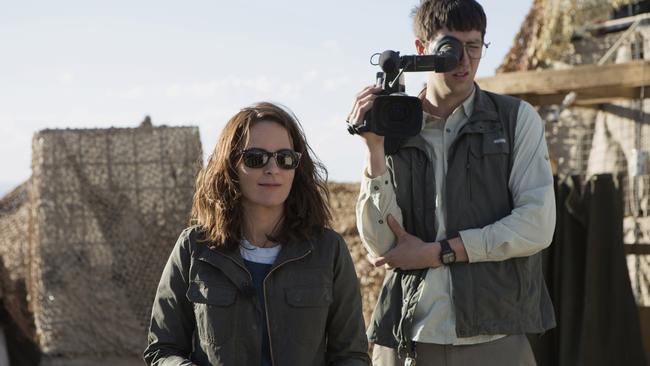 Tina Fey and Nicholas Braun in Whiskey Tango Foxtrot.