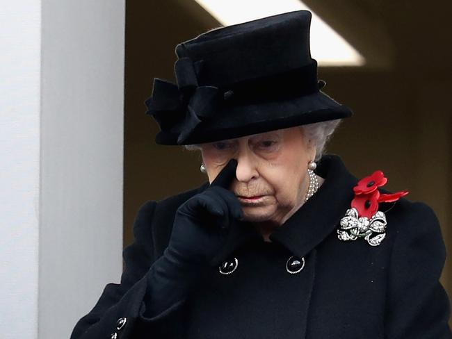 The Queen appeared at the ceremony, but did not participate. Picture: Chris Jackson/Getty Images