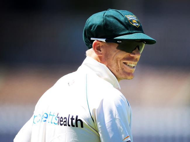 Dave Warner playing grade cricket for Randwick-Petersham at Waverley Oval. Picture: Gibson Nic