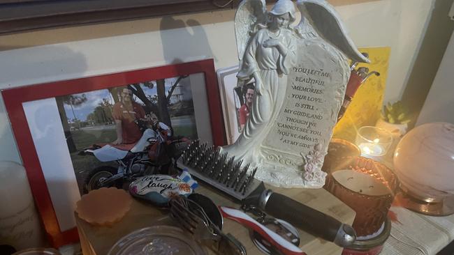 Brayden Roy's family have created a memorial of his everyday possessions in the front room of their Avenell Heights home.