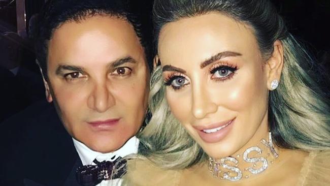 Nissy Nassif (depicted with her estranged husband, property developer Jean Nassif) is asking for police to return money they seized from her home.