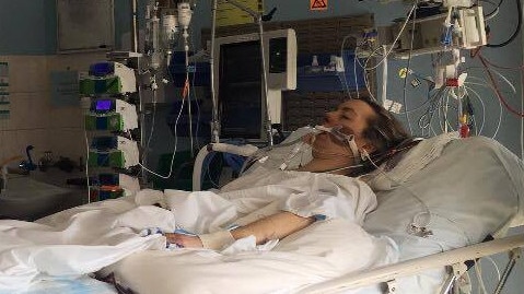 Sarah Joyce on life support in Gosford Hospital after she was struck down by meningococcal disease.