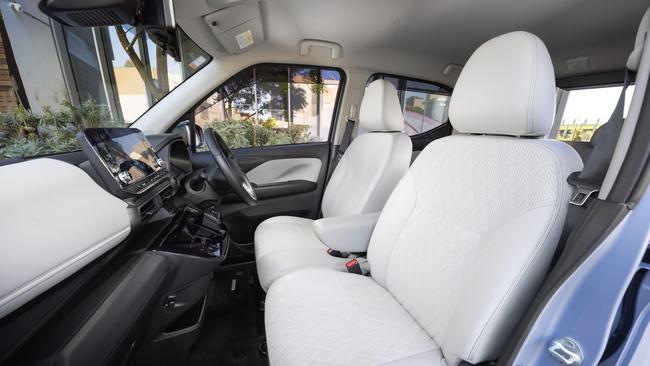 Inside the Mitsubishi EK X EV. Photo: Supplied